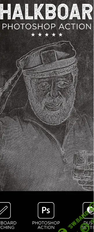 [Graphicriver] Chalkboard Photoshop Action (2020)