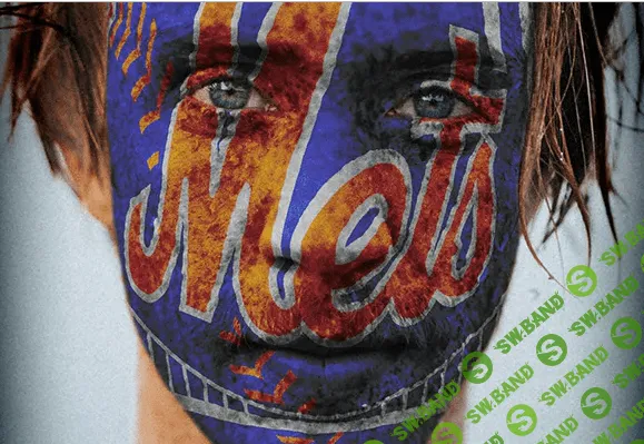 [Graphicriver] Face paint action-wrapped style (2019)