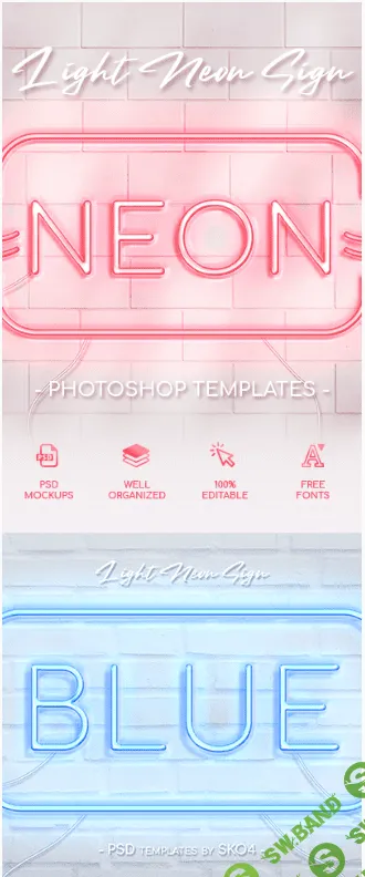 [Graphicriver] Light Neon Wall Sign (2020)