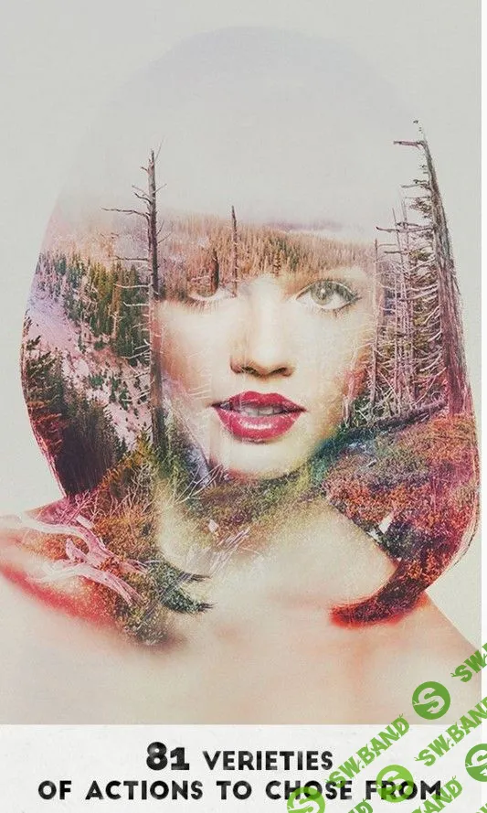 [Graphicriver] Mega Double Exposure Flash Kit - Photoshop Action (2016)