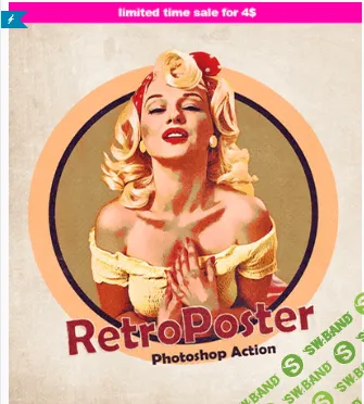 [Graphicriver] RetroPoster - Photoshop Action (2020)