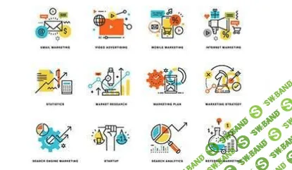 [Graphicriver] Set of Flat Line Design Icons (2020)