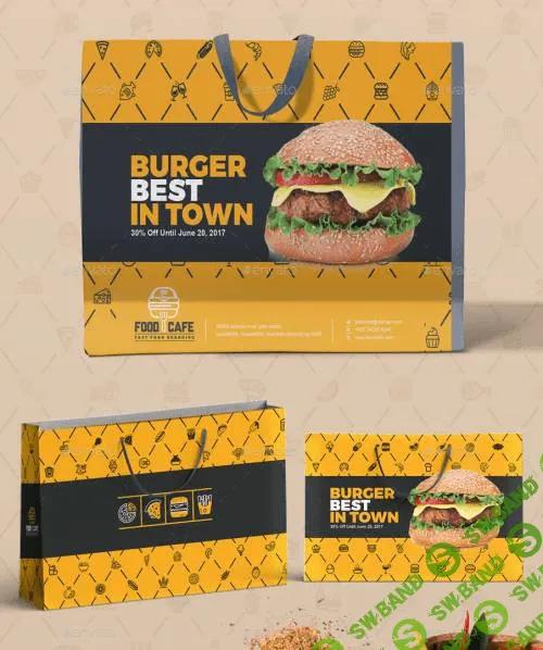 [graphicriver] Шаблон дизайна упаковки для фастфудов / Ресторанов / Кафе
