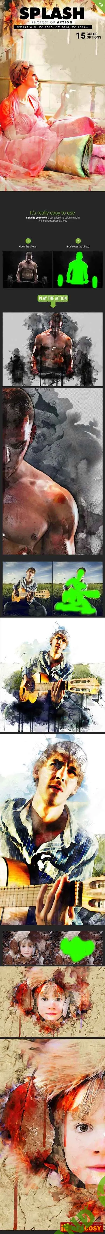 [Graphicriver] Splash Art Photoshop Action V.2