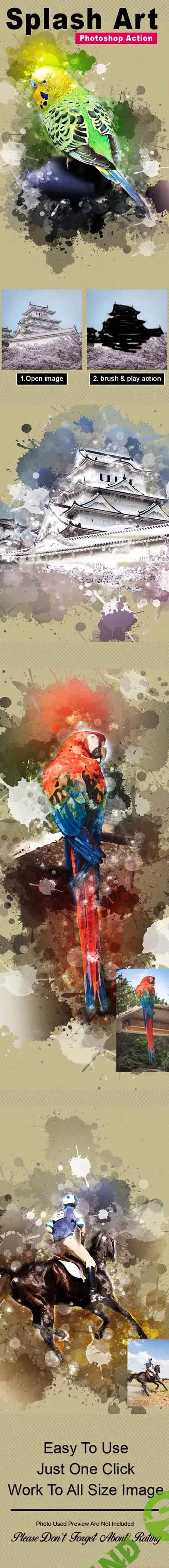 [Graphicriver] Splash Art Photoshop Action