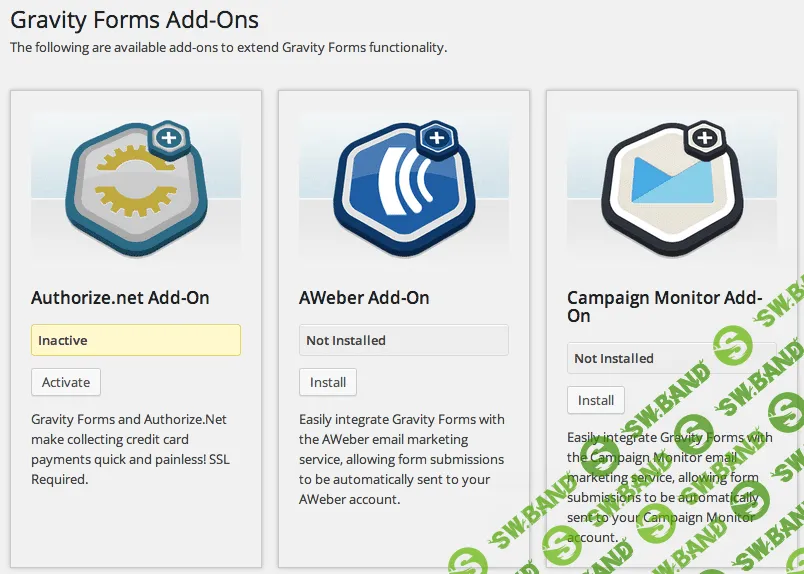 [gravityforms] Gravity Forms Add-Ons Pack — пакет премиум дополнений
