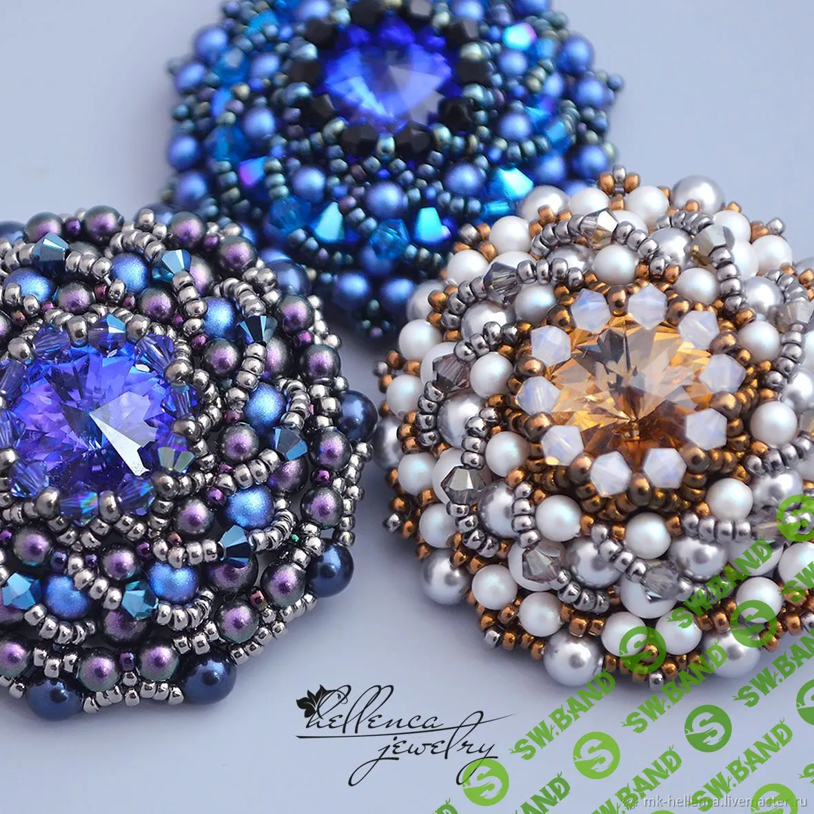 [Hellenca] Брошь Вихрь