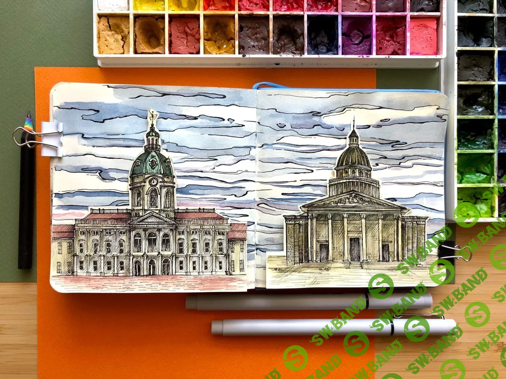 [hurlyburlyschool] Классицизм. 8 блок из курса «Первые шаги в историю искусств. Скетчбук» (2023)