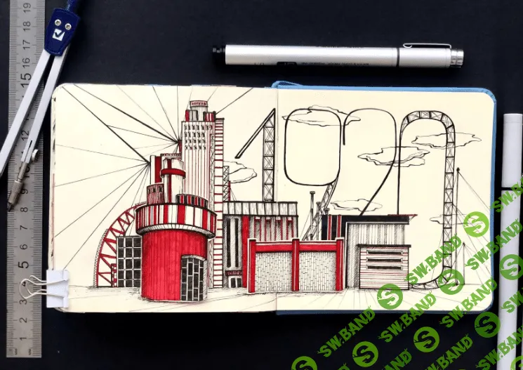 [HurlyBurlySchool] Конструктивизм. 11 блок из курса «Первые шаги в историю искусств. Скетчбук» (2023)