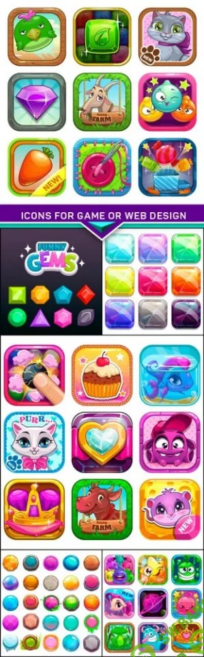 Иконки для игр или веб-дизайна