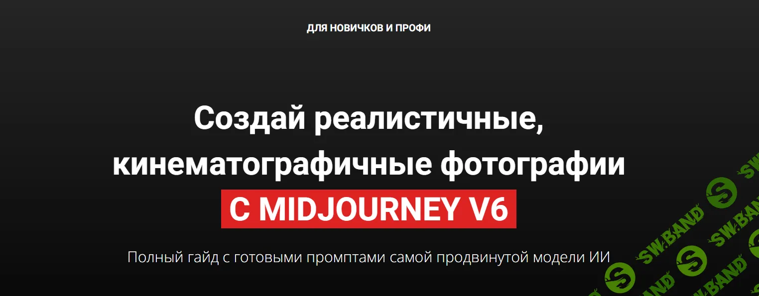 [Илья Филиппов] Создай реалистичные, кинематографичные фотографии с Midjorney v6 (2025)