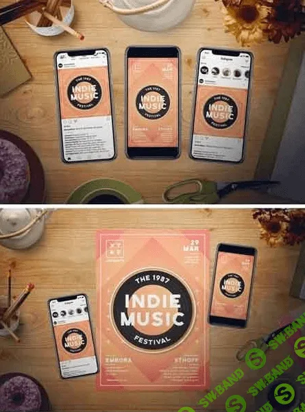 Indie Music Flyer Set