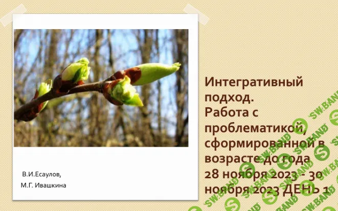 [Институт психотерапии и клинической психологии] Работа с проблематикой, сформированной в возрасте до года (2023)