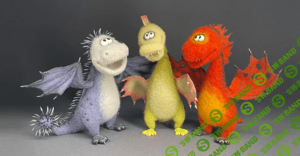 [Ирина Егорова] 3 видео мастер-класса Драконы (2023)