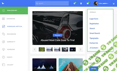 JA Intranet v1.0.3 - премиум шаблон для Joomla