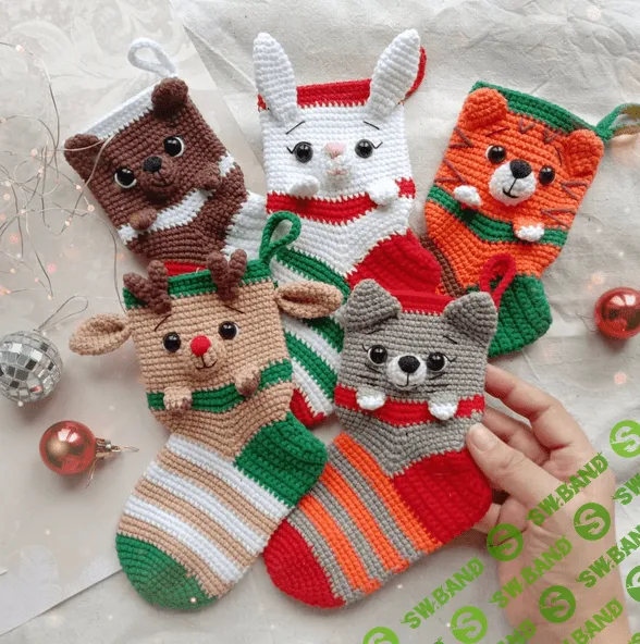 [Яна Баталова] [ya_batalova] Новогодние декоративные чулочки (2022)