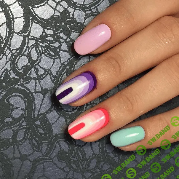 [Яна Лузан] Комбинированный маникюр и укрепление натуральных ногтей гелем