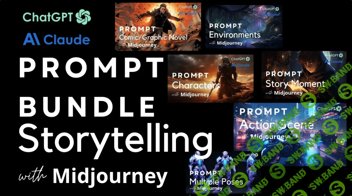 [Jenn Mishra] Набор промтов для создания рассказов ChatGPT и Claude для Midjourney (2023)