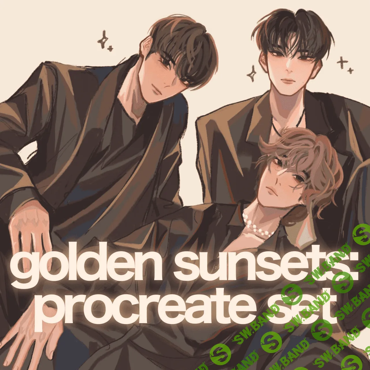 [johajaho] Golden Sunsets Procreate Set (2021)