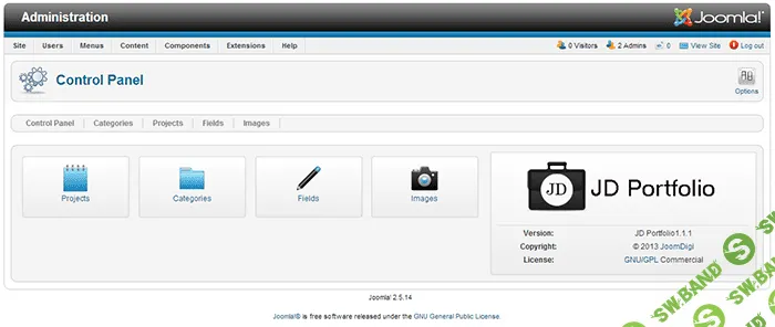 [Joomla] Компонент для Портфолио JD portfolio