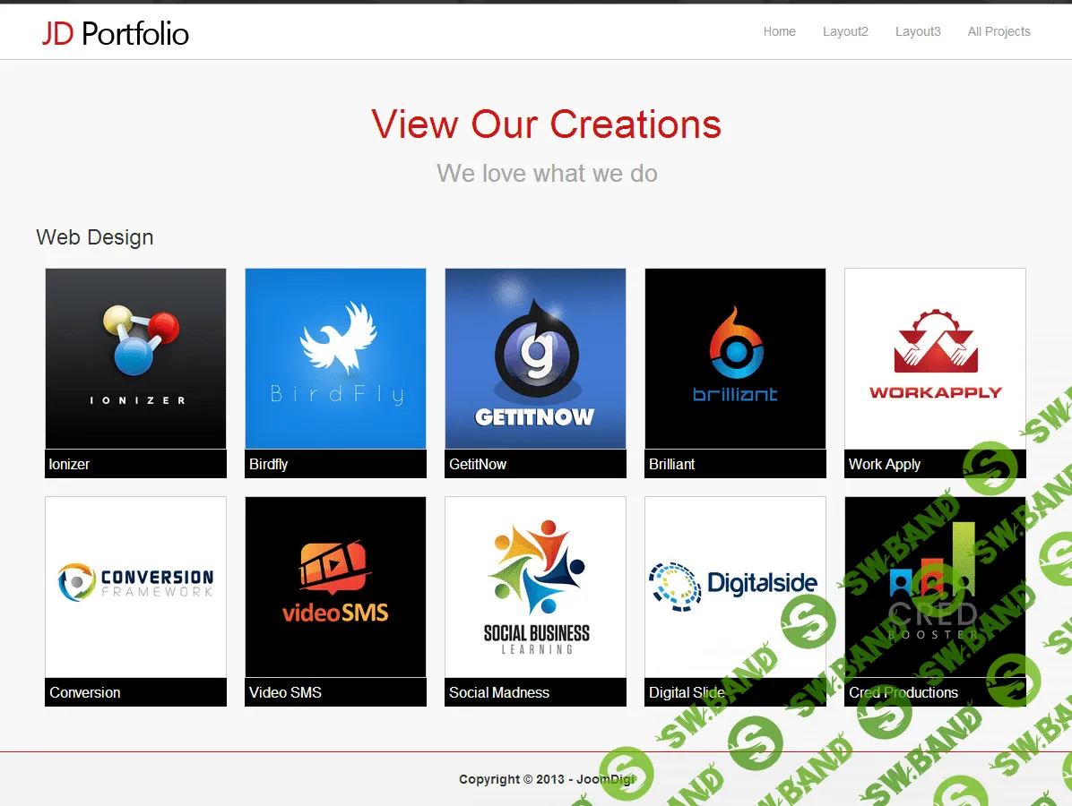 [Joomla] Компонент для Портфолио JD portfolio