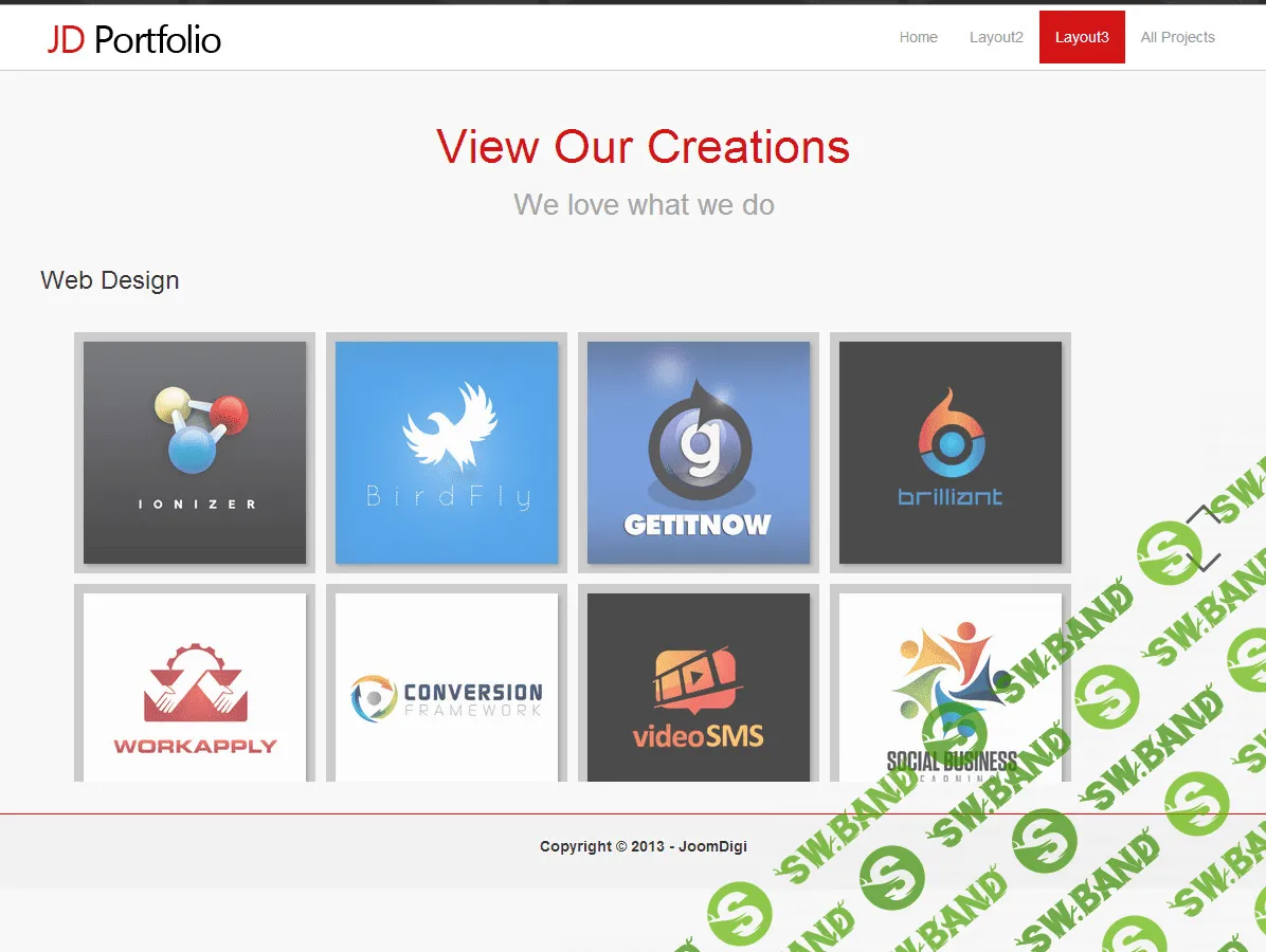 [Joomla] Компонент для Портфолио JD portfolio