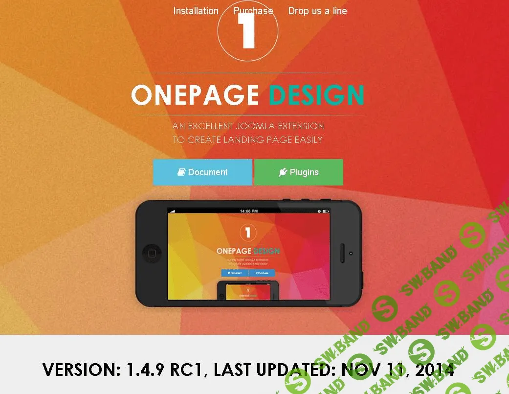 [Joomla] ONEPAGE DESIGN компонент для создания Landing Page