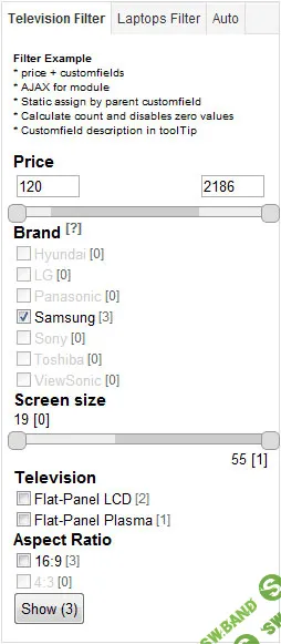 [Joomla] Плагин фильтр товаров для Virtuemart 2