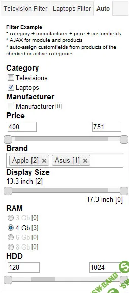 [Joomla] Плагин фильтр товаров для Virtuemart 2