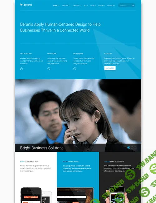 [joomlart] JA Beranis v1.1.4 - корпоративный бизнес шаблон для Joomla