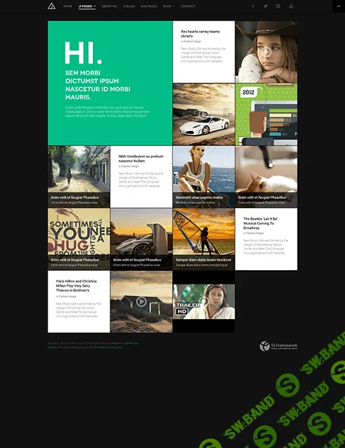 [joomlart] JA Fixel v1.1.7 - шаблон портфолио для Joomla