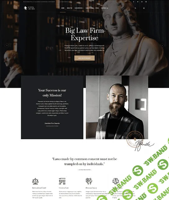 [Joomlart] JA Justitia v1.0.2 - шаблон юридической фирмы Joomla