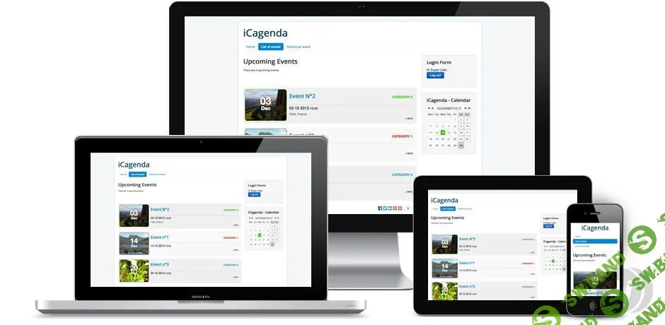 [Joomlic] iCagenda Pro v3.7.3 - компонент календаря событий для Joomla