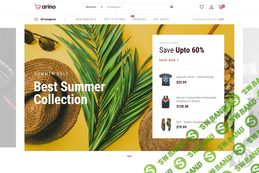 [Joomshaper] JS Arino v1.0 - шаблон электронной коммерции Joomla