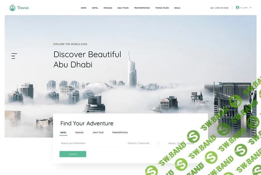 [Joomshaper] JS Travus v1.2 - шаблон туристического агентства Joomla