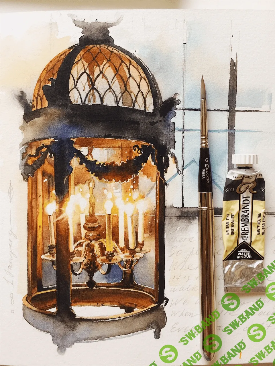 [Юлия Барминова] Акварельные зарисовки фонарей (2020)