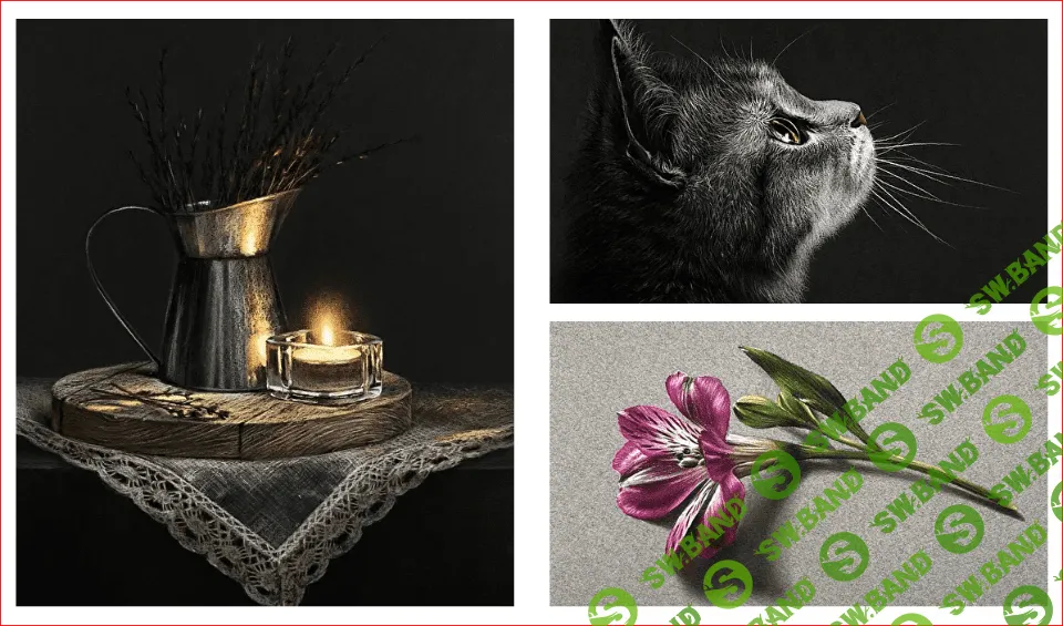 [Юлия Дубинина] Базовый курс по реалистичной пастельной технике (2021)