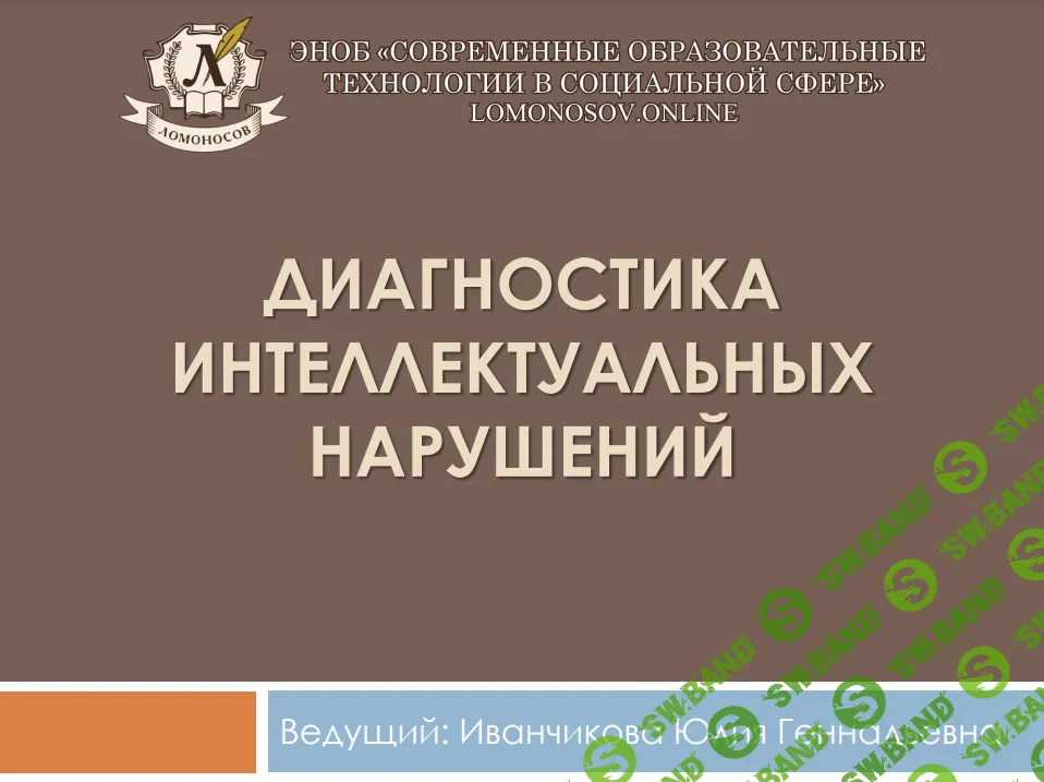 [Юлия Иванчикова] Диагностика интеллектуальных нарушений (2015)