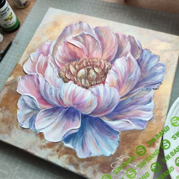 [Юлия Руденская] Нежность пиона. Рельефная живопись (2024)