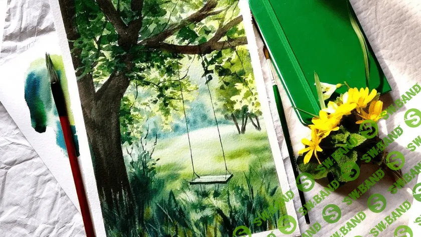 [Юлия Степашкина] Качели в саду