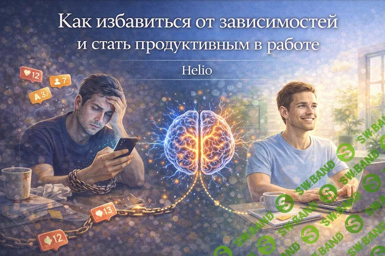 Как избавиться от зависимостей и стать продуктивным в работе [Stepik] [Helio]