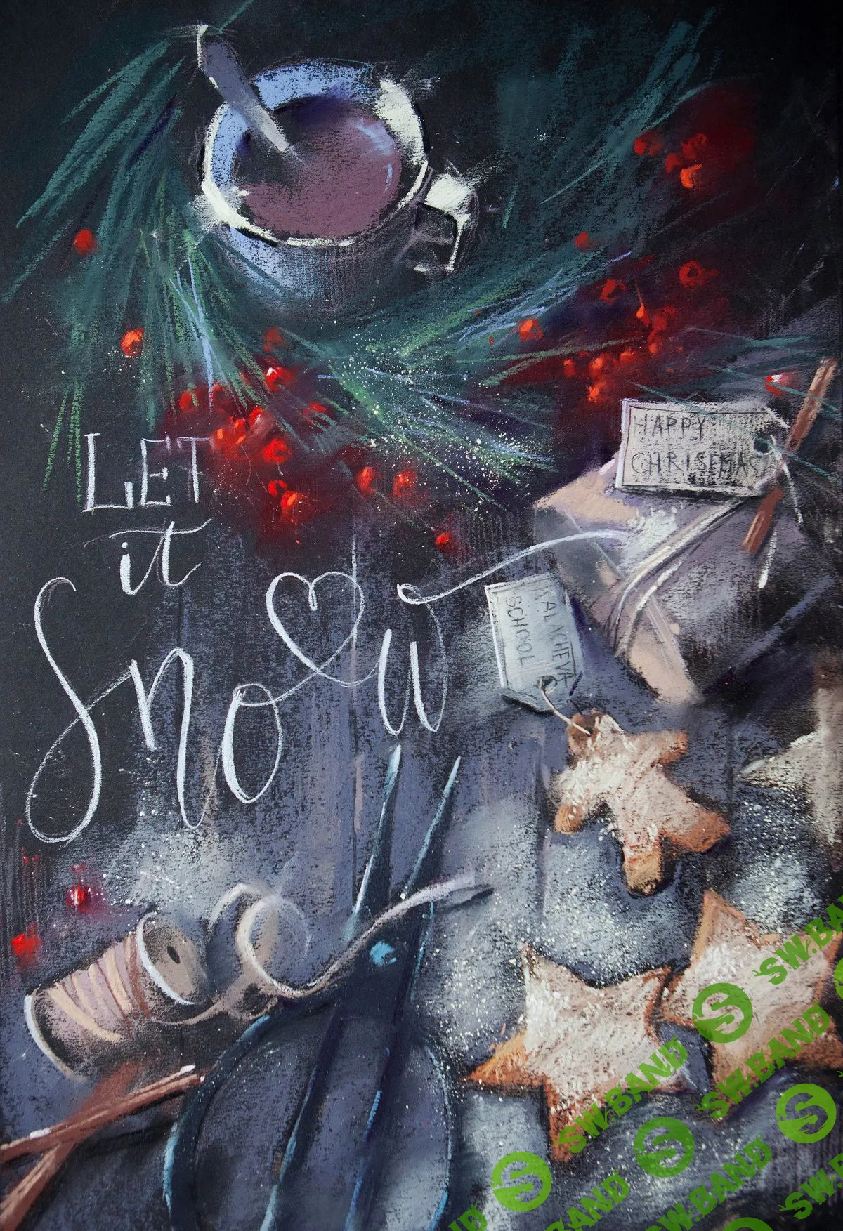 [KalachevaSchool (И.Климова)] МК Рождественский натюрморт (2020)