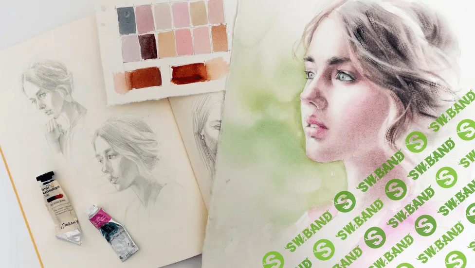 [kalachevaschool (Полина Ишханова)] Акварельные портреты ракурс, мимика и оттенки кожи