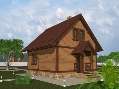 [KarkasDom] Проект КД-12 (комфорт). Экономичный каркасный дом 6х7 84м2 (2015)