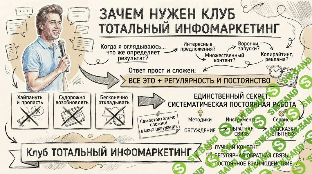 Клуб Тотальный инфомаркетинг (январь 2026 - январь 2027) [Дмитрий Зверев]