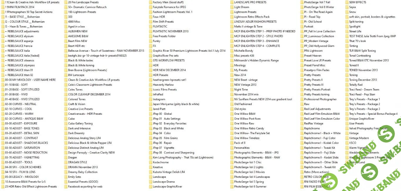 [Коллекция пресетов] Много пресетов