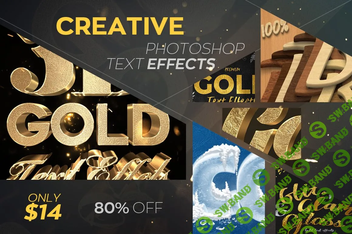 Креативные текстовые эффекты для Adobe Photoshop