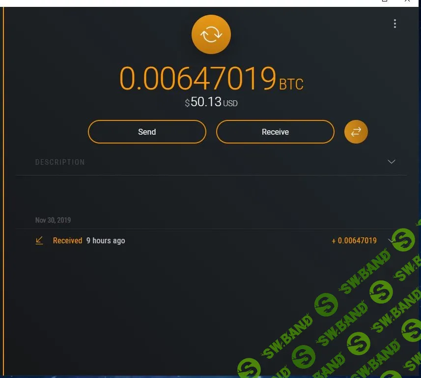 Крипто-раздача на бакс в Биткоине.