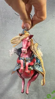 [Куклы] Елочная игрушка Марфа [АняМаня] [Мария Колегова]