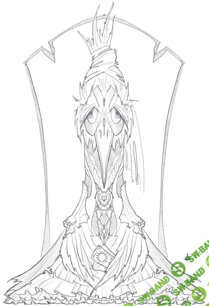 [Куклы] Гадалка. Обыкновенная глупая крачка [Школа текстильной куклы] [Анастасия Голенева]